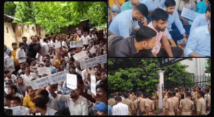 up primary school teacher protest